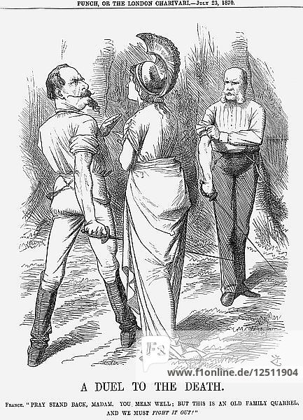 Ein Duell auf Leben und Tod  1870. Künstler: Joseph Swain