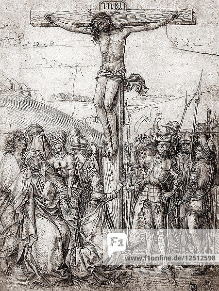 Christus am Kreuz  um 1480. Künstler: Unbekannt