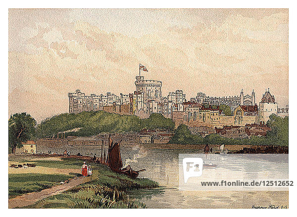 Schloss Windsor  1880. Künstler: Unbekannt