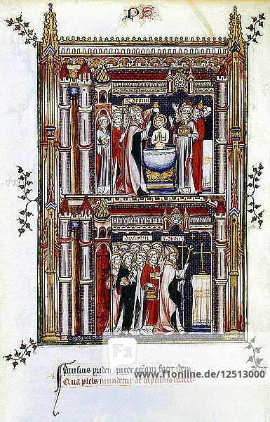 Scenes from the life of St Denis  patron saint of France  3rd century (14th century). Artist: Unknown