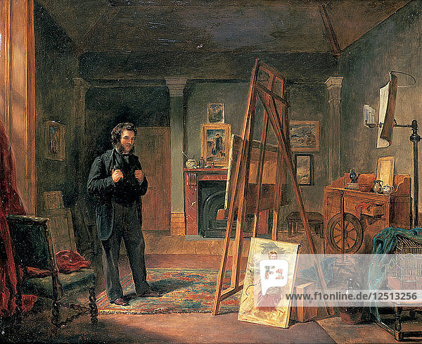 Porträt von Thomas Faed in seinem Atelier  19. Jahrhundert. Künstler: John Ballantyne