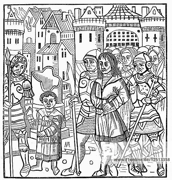 Saint Louis and his brothers taken prisoner during the Seventh Crusade  1250 (1522). Artist: Unknown
