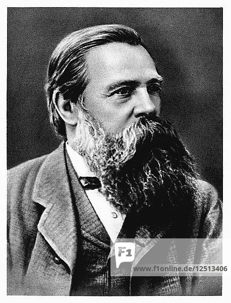 Friedrich Engels  German socialist and collaborator and supporter of Karl Marx  1879. Artist: Unknown