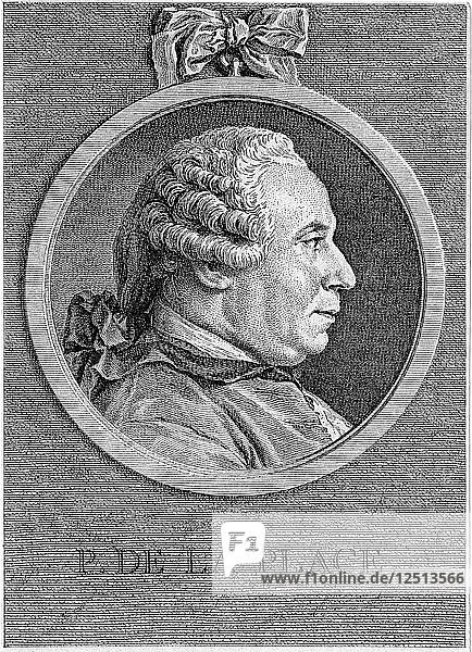 Pierre Simon Laplace  französischer Mathematiker und Astronom  18. Jahrhundert. Künstler: Unbekannt