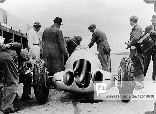 Mercedes-Benz W125 Grand Prix car at the Nurburgring  Germany  1937. Artist: Unknown