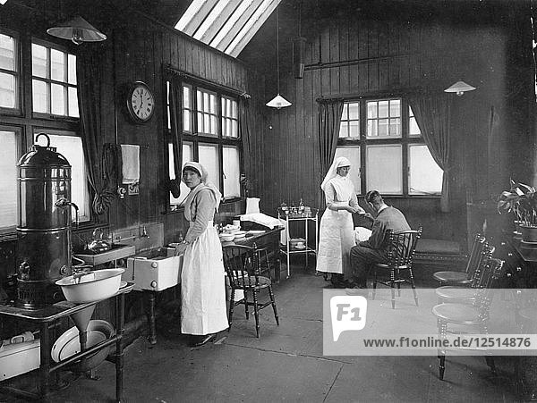 First aid room  Wolseley car factory  Birmingham  1920s. Artist: Unknown