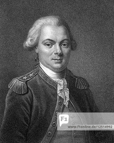 Comte de La Perouse  französischer Seefahrer  Astronom und Entdecker im 18. Jahrhundert  um 1834. Künstler: Unbekannt