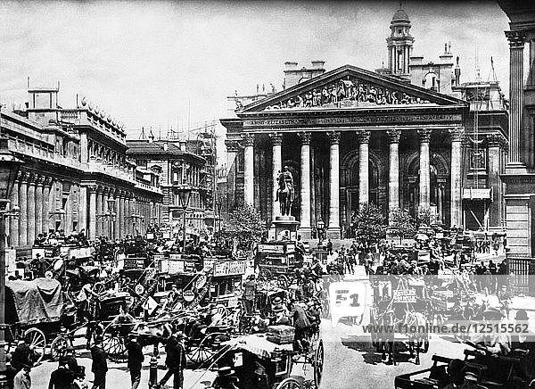 Die Königliche Börse  City of London  um 1900. Künstler: Unbekannt