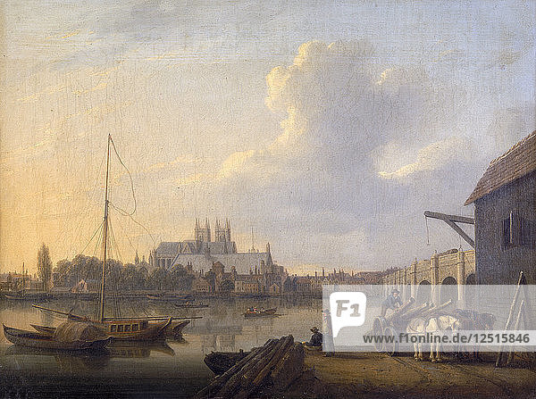 Westminster from the South  c1810. Artist: William Anderson
