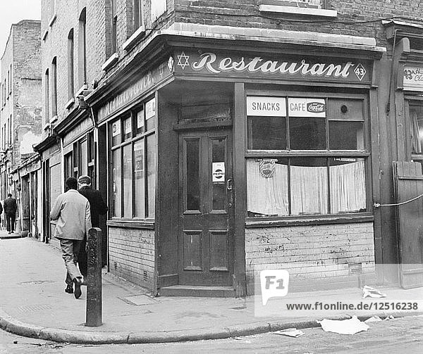 Restaurant on the corner of Old Montague Street  Whitechapel  London. Artist: Unknown