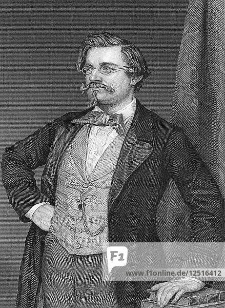 August Wilhelm Hofmann  deutscher organischer Chemiker  1854-1860. Künstler: Unbekannt