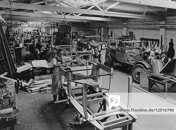 Arthur Mulliners coachbuilding works  Northampton  c1923. Artist: Unknown