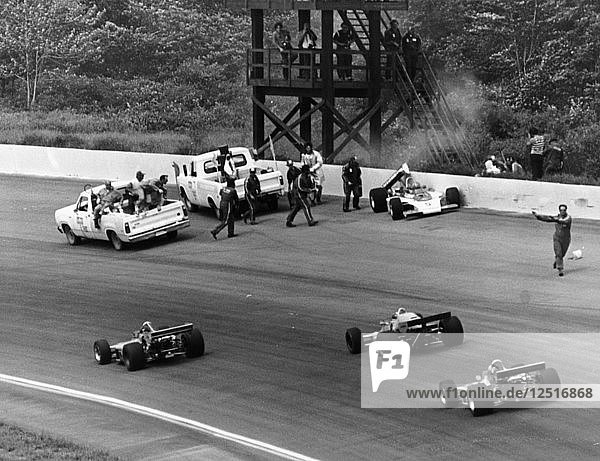 Accident at the Indianapolis 500  Indianapolis  Indiana  USA  1974. Artist: Unknown