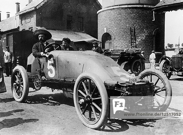 Pfeifenwagen von Lucien Hautvast  Circuit des Ardennes  Belgien  1904. Künstler: Unbekannt
