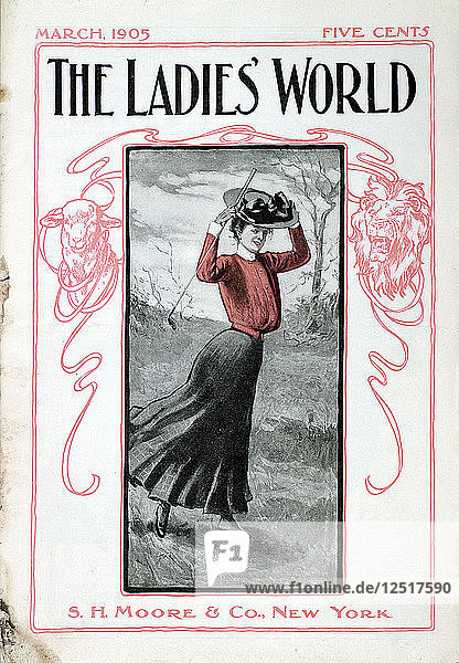 Titelseite der Zeitschrift The Ladies World  amerikanisch  März 1905. Künstler: Unbekannt