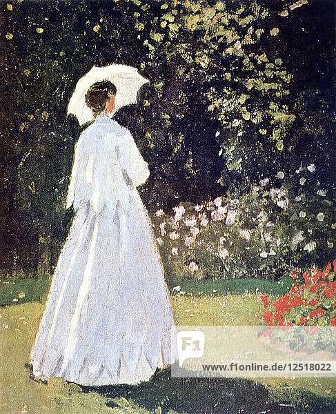 Frau im Garten  Sainte Adresse  Detail  1867. Künstler: Claude Monet