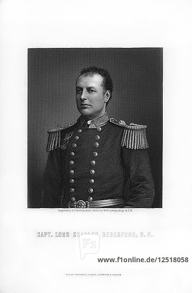 Lord Charles Beresford  britischer Admiral und Parlamentsabgeordneter  1893.Künstler: HC Balding