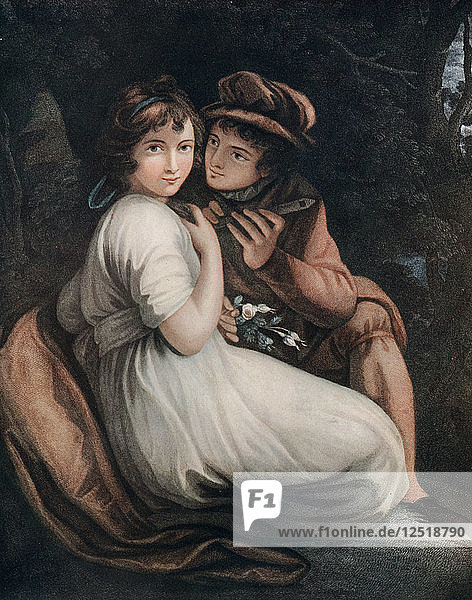 Henry und Emma  spätes 18. - frühes 19. Jahrhundert  (1912) Künstler: Francesco Bartolozzi