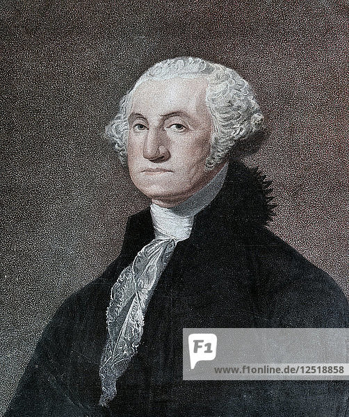 George Washington  first President of the United States  c1798 (1912).Artist: William Nutter