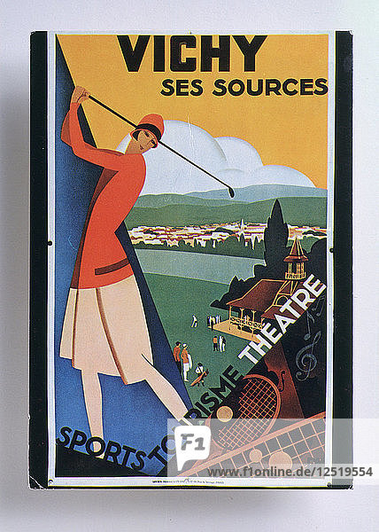 Plakat für einen Golfplatz  Frankreich  1920er-c1930er Jahre. Künstler: Roger Broders