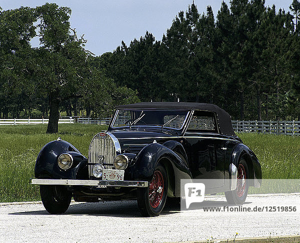 1938 Bugatti 57 Cabriolet. Künstler: Unbekannt