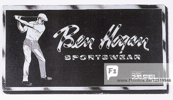 Ben Hogan sportswear label  American  mid 20th century. Artist: Unknown
