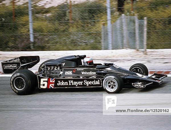 Mario Andretti auf einem JPS Lotus-Cosworth 78  Großer Preis von Spanien  Jarama  Spanien  1977. Künstler: Unbekannt