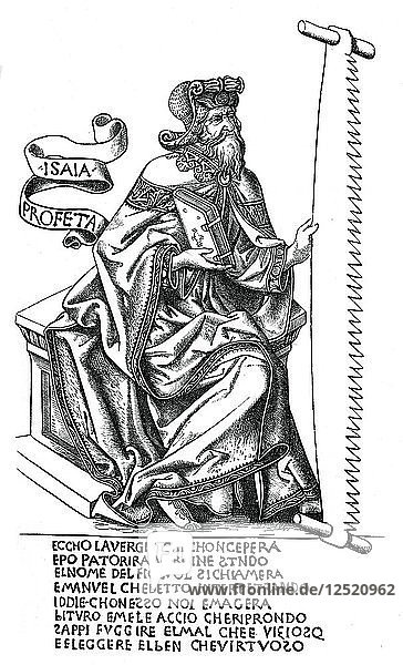 Der Prophet Jesaja mit dem Instrument seines Martyriums  15. Jahrhundert  (1870). Künstler: Unbekannt