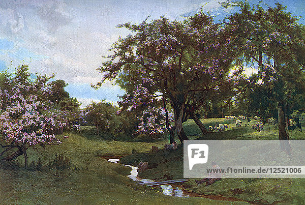 Als die Natur alle Dinge fröhlich malte  1887  (1912) Künstler: Alfred William Parsons