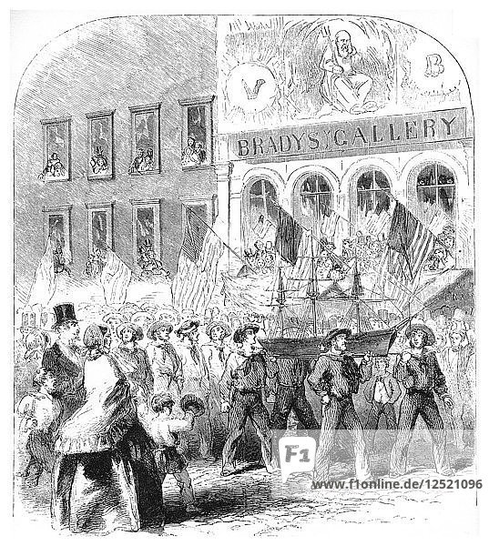 Das Atlantik-Telegrafenkabel  Parade  um 1858. Künstler: Unbekannt