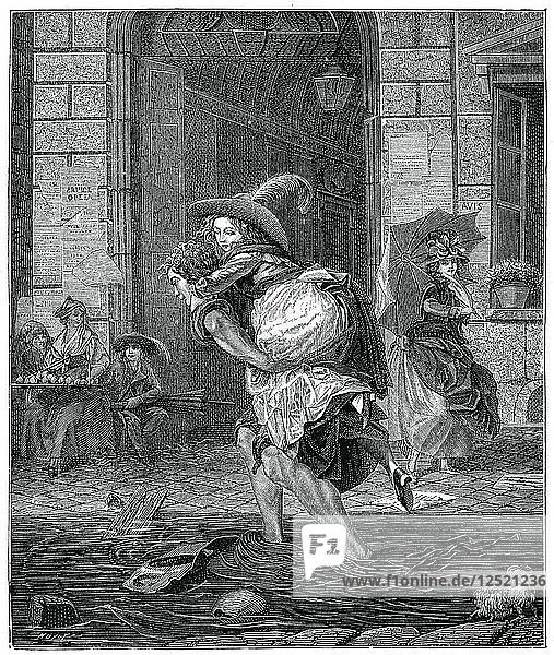 Passage durch den Sturm  (1885)  Künstler: Garnier
