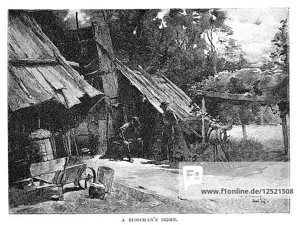 A Bushmans Home  Australien  1886  Künstler: William Thomas Smedley