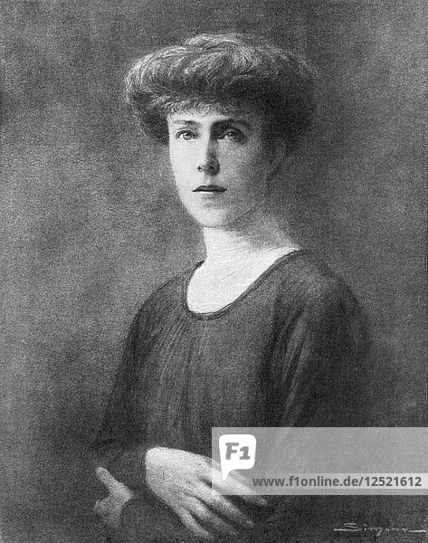 Elisabeth  Königingemahlin von Albert I. von Belgien (1926)  Künstler: J. Simont