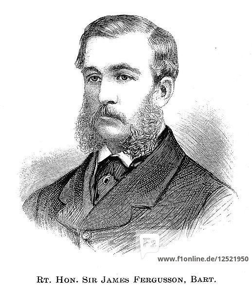 The Right Honourable Sir James Fergusson  1886. Artist: Unknown
