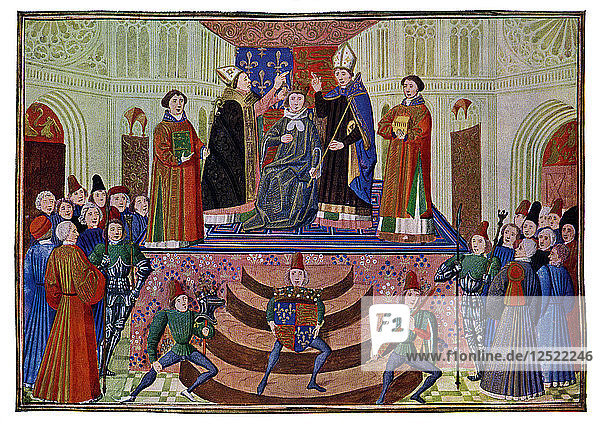 The Coronation of Henry IV  1399 (15th Century)Artist: Master of the Harley Froissart