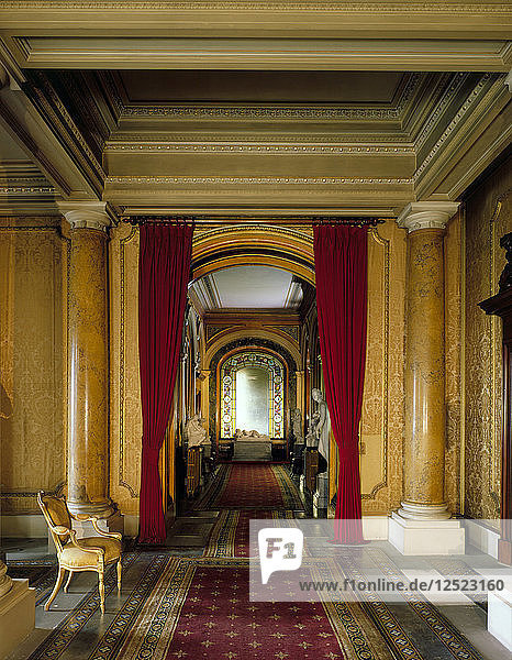 Die West Hall in Brodsworth Hall  South Yorkshire  1999. Künstler: N. Corrie