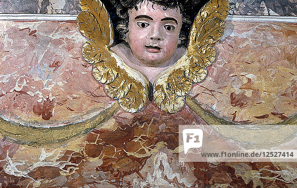 Detail of Altar Elva church Italy. Artist: Dario Fusaro