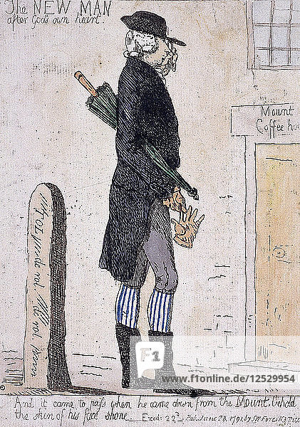 Der neue Mensch nach Gottes eigenem Herzen  1791. Künstler: Anon