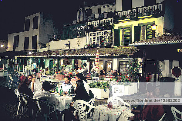 Restaurant in der Altstadt  Funchal  Madeira  Portugal