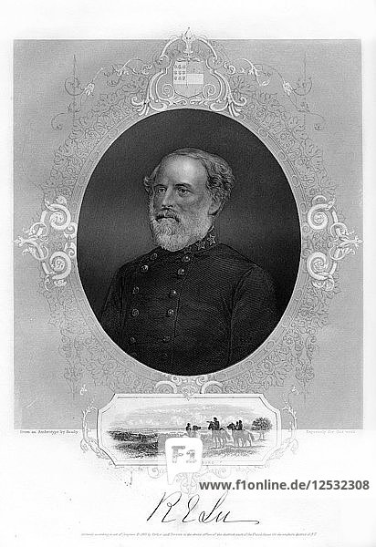 General Robert E Lee  Confederate general  1862-1867. Artist: Unknown