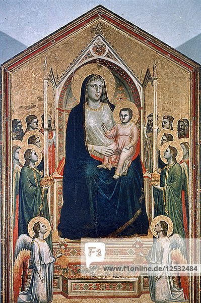 Madonna and Child Enthroned  c1300-1303. Artist: Giotto