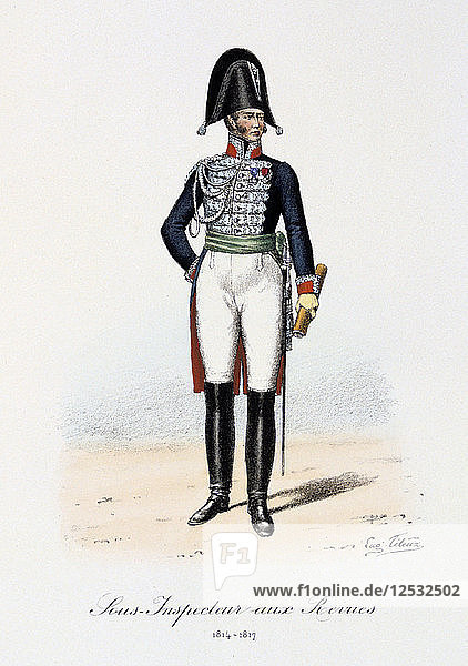 Sous-Inspecteur aux Revues  1814-17. Künstler: Eugene Titeux