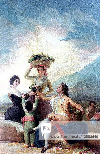 Die Weinlese  1786-1787. Künstler: Francisco Goya