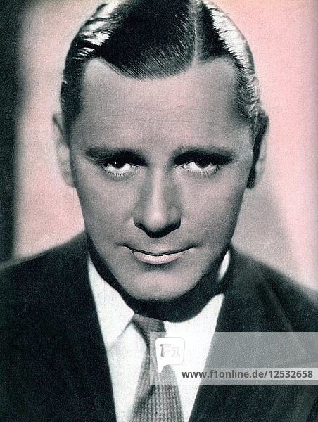 Herbert Marshall  britischer Film- und Theaterschauspieler  1934-1935. Künstler: Unbekannt