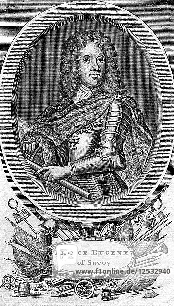 Prinz Eugen von Savoyen  General der österreichischen Armee. Künstler: Unbekannt