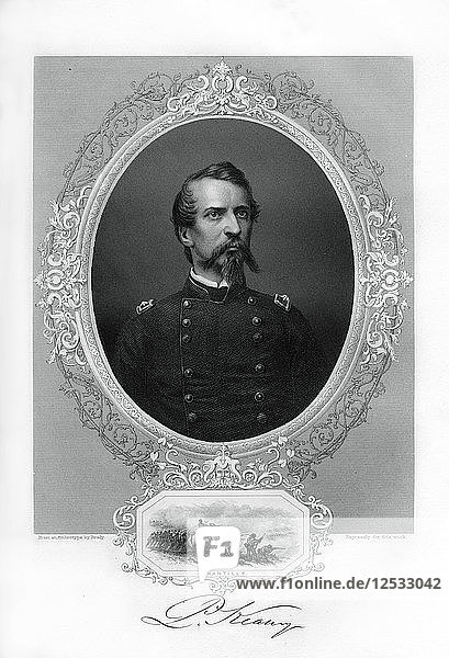 General Philip Kearny  Offizier der US-Armee  1862-1867. Künstler: Unbekannt