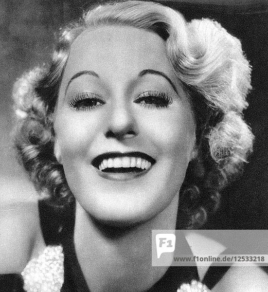 Grace Moore  amerikanische Opernsopranistin  Broadway- und Filmschauspielerin  1934-1935. Künstlerin: Unbekannt
