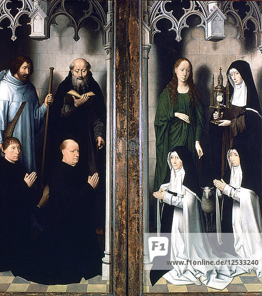 Triptychon von Johannes dem Täufer und Johannes dem Evangelisten  1479. Künstler: Hans Memling