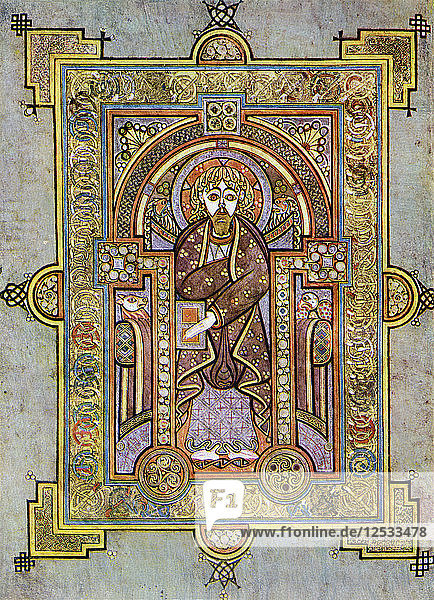 Portrait of St Matthew  800 AD  (20th century). Artist: Unknown