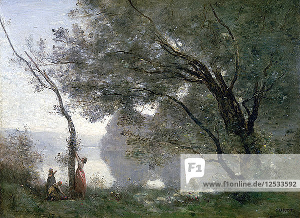 Souvenir von Montefontaine  1864. Künstler: Jean-Baptiste-Camille Corot